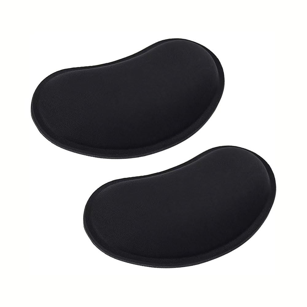 MXCOIRTP Wrist Rest for Mouse, Ergonomic Memory Foam Small, Blac, 2pcs 