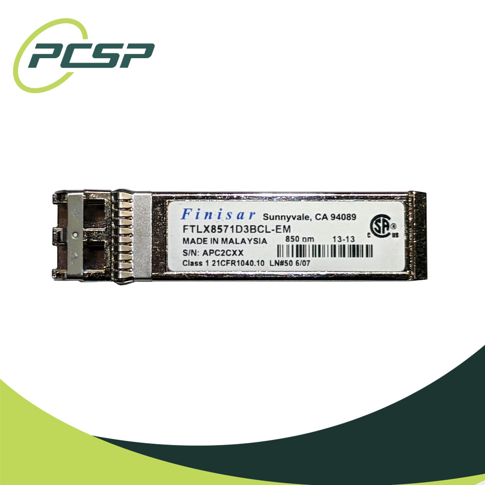 Lot of 4 Finisar 10G SR SFP+ Transceiver Module 850nm FTLX8571D3BCL-EM