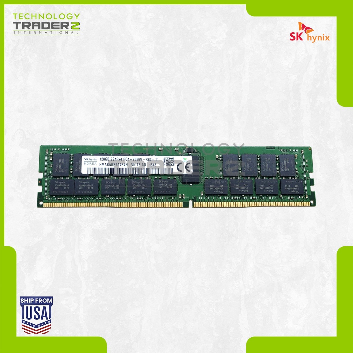 HMABAGR7A4R4N-VN Hynix 128GB PC4-21300 DDR4-2666MHz ECC REG Octal Rank Memory