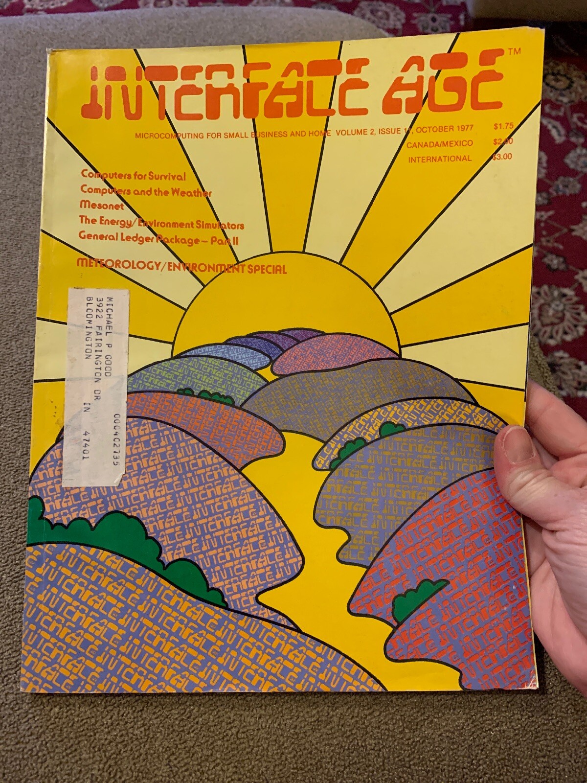 Interface Age Magazine October 1977 Volume 2 Issue 1 Computing For Home (MG)