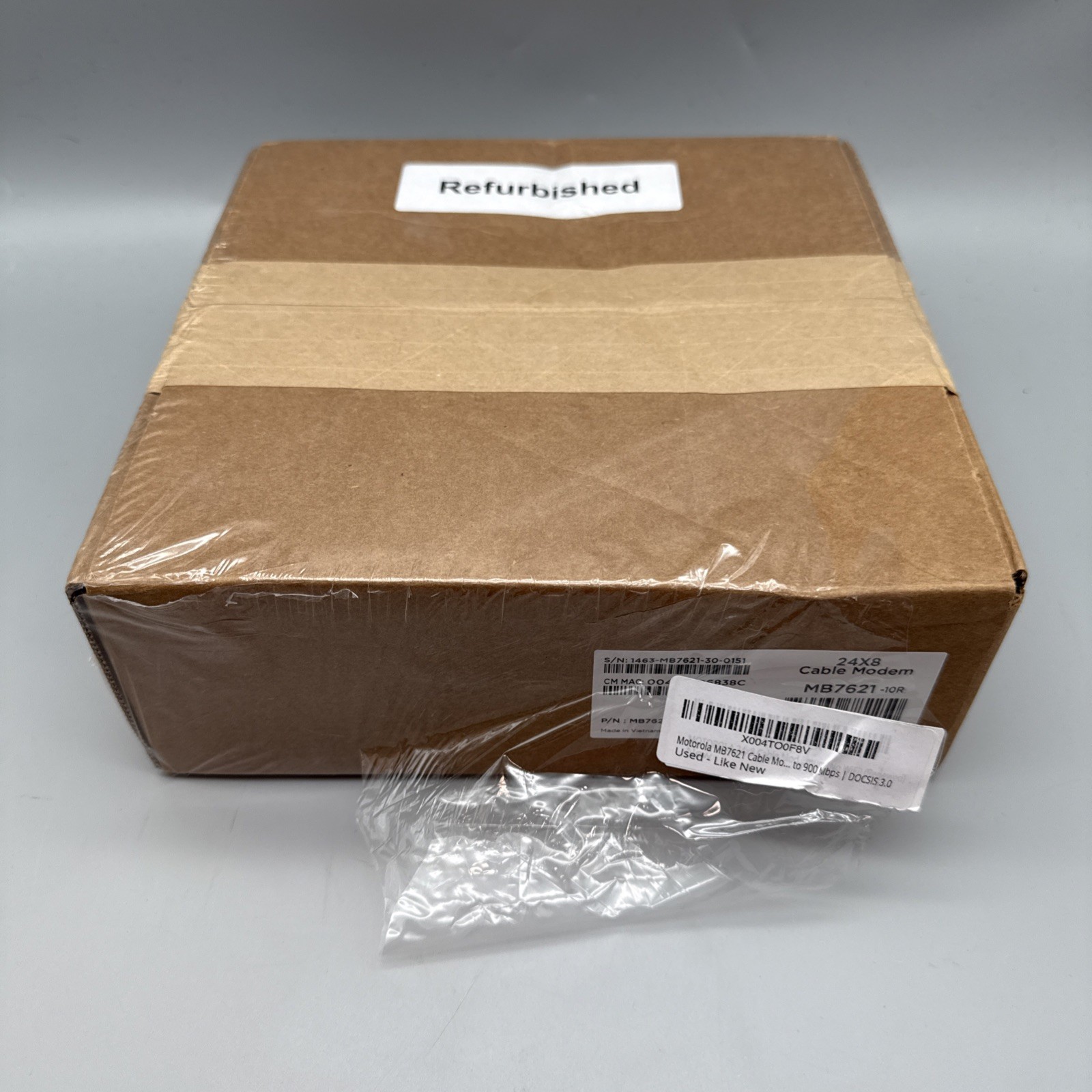 Motorola 24x8 Cable  Modem Model MB7621 DOCSIS 3.0 - Refurbished