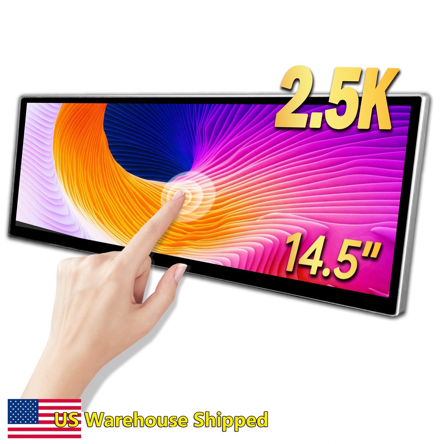 14.5" IPS Ultra-Wide 32:9 Touch Display 2560x720 Metal Case AIDA64 PC Monitor