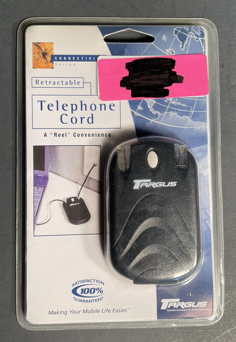 Targus Retractable Telephone Cord Model #PA200U v2.0 NEW