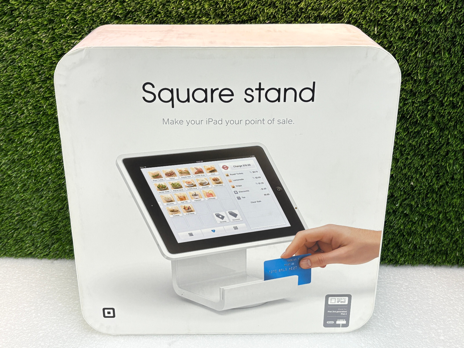 USED Square Stand Point of Sale for iPad 2 (3rd generation) 30 pin connector POS