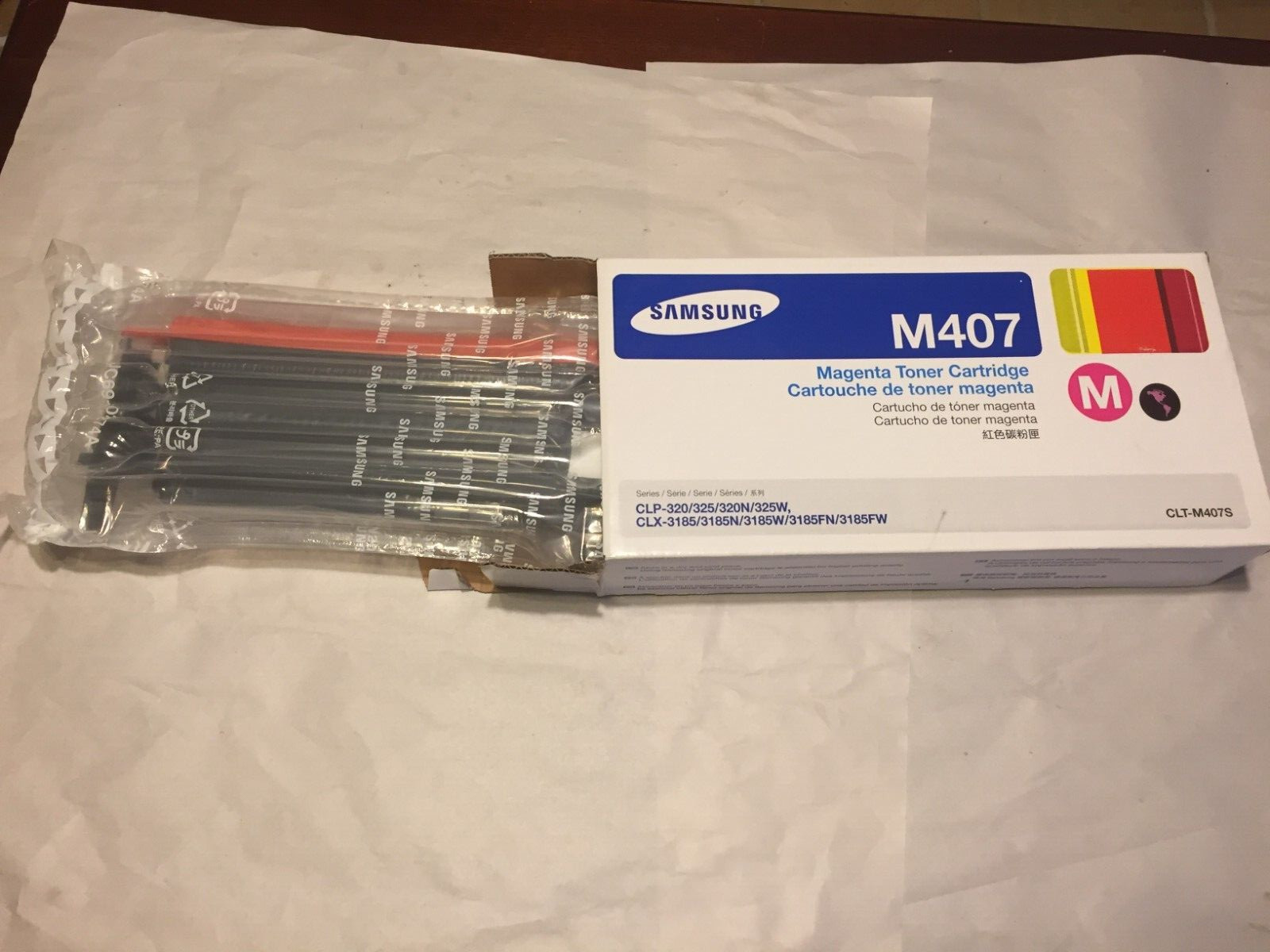 Genuine Samsung M407 / CLT-M407S Magenta Toner Cartridge