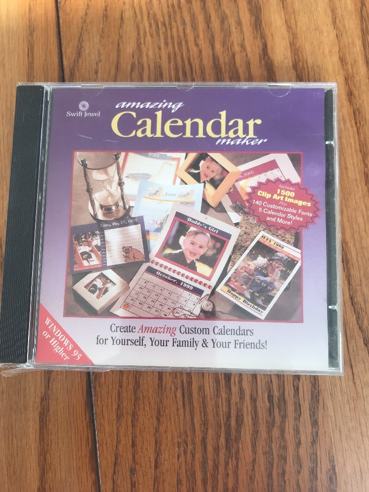 Amazing Calendar Maker - windows 95 Swift Jewel Ships N 24h