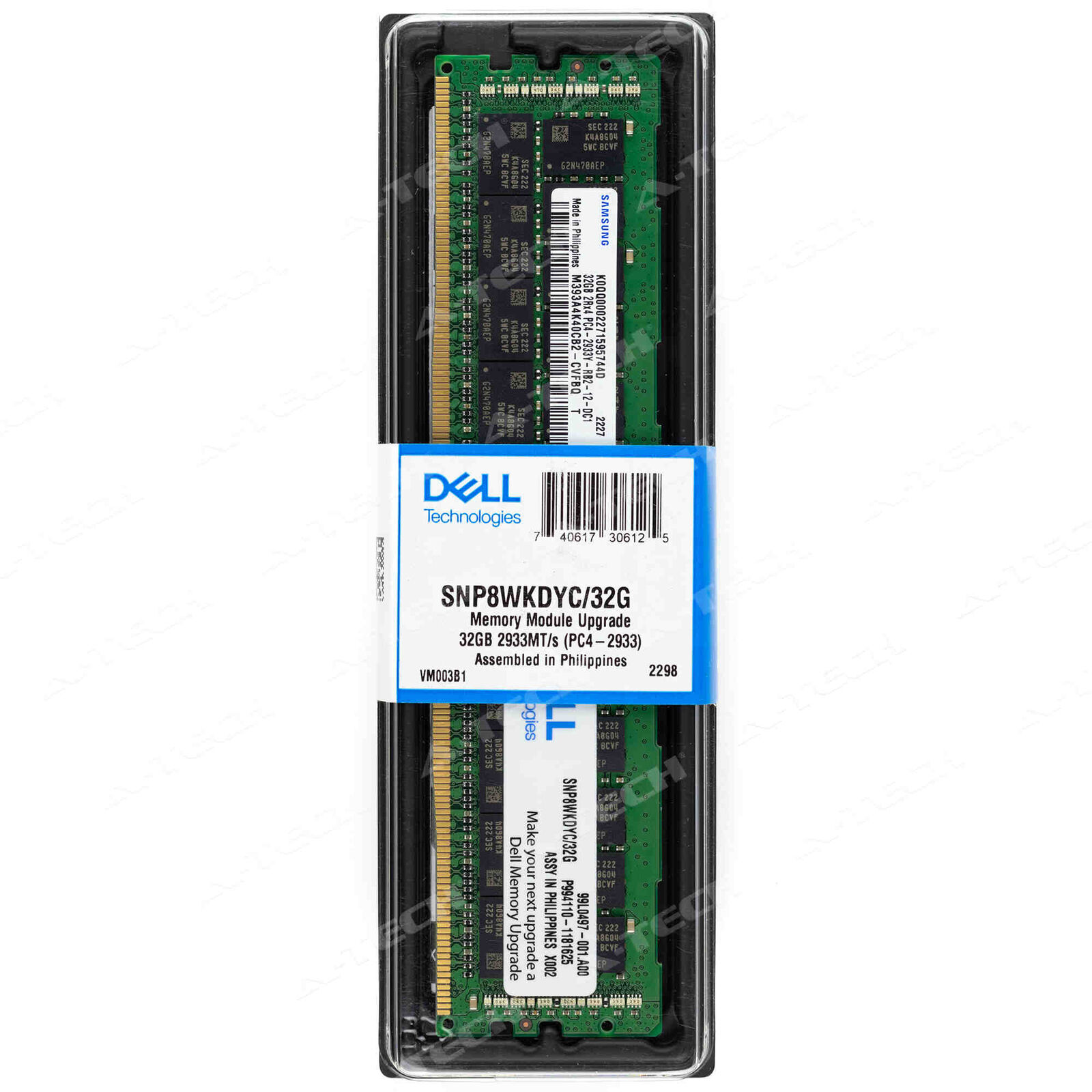 Dell 32GB DDR4 PC4-23400R RDIMM SNP8WKDYC/32G AA579531 Factory Sealed Memory RAM