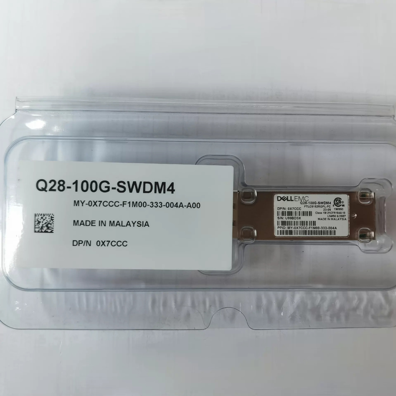 1PC Dell 0X7CCC FTLC9152RGPL-FC 100G Q28-100G-SWDM4 4x25G EMC