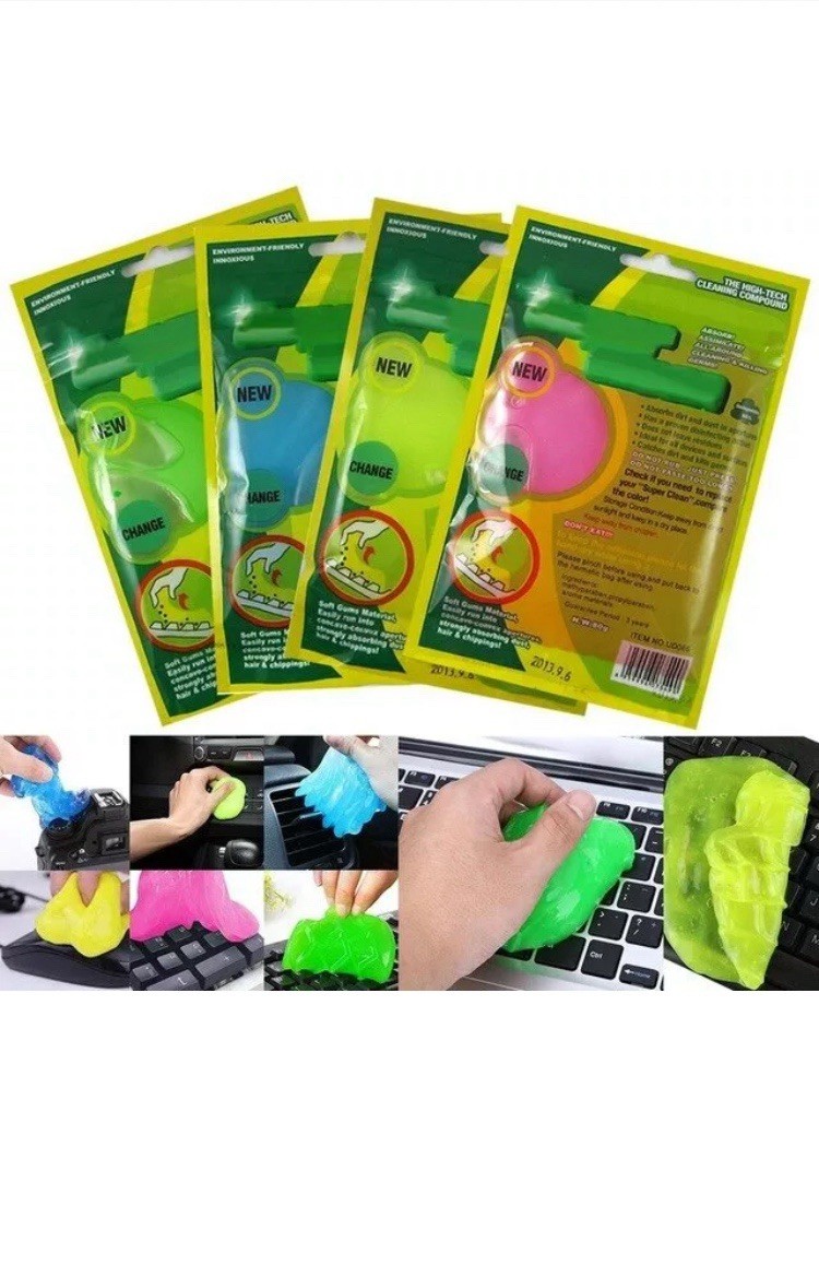 Super Clean The High-Tech Cleaning Compound Lime Green L, Hot Pink, Blue 4 Pack