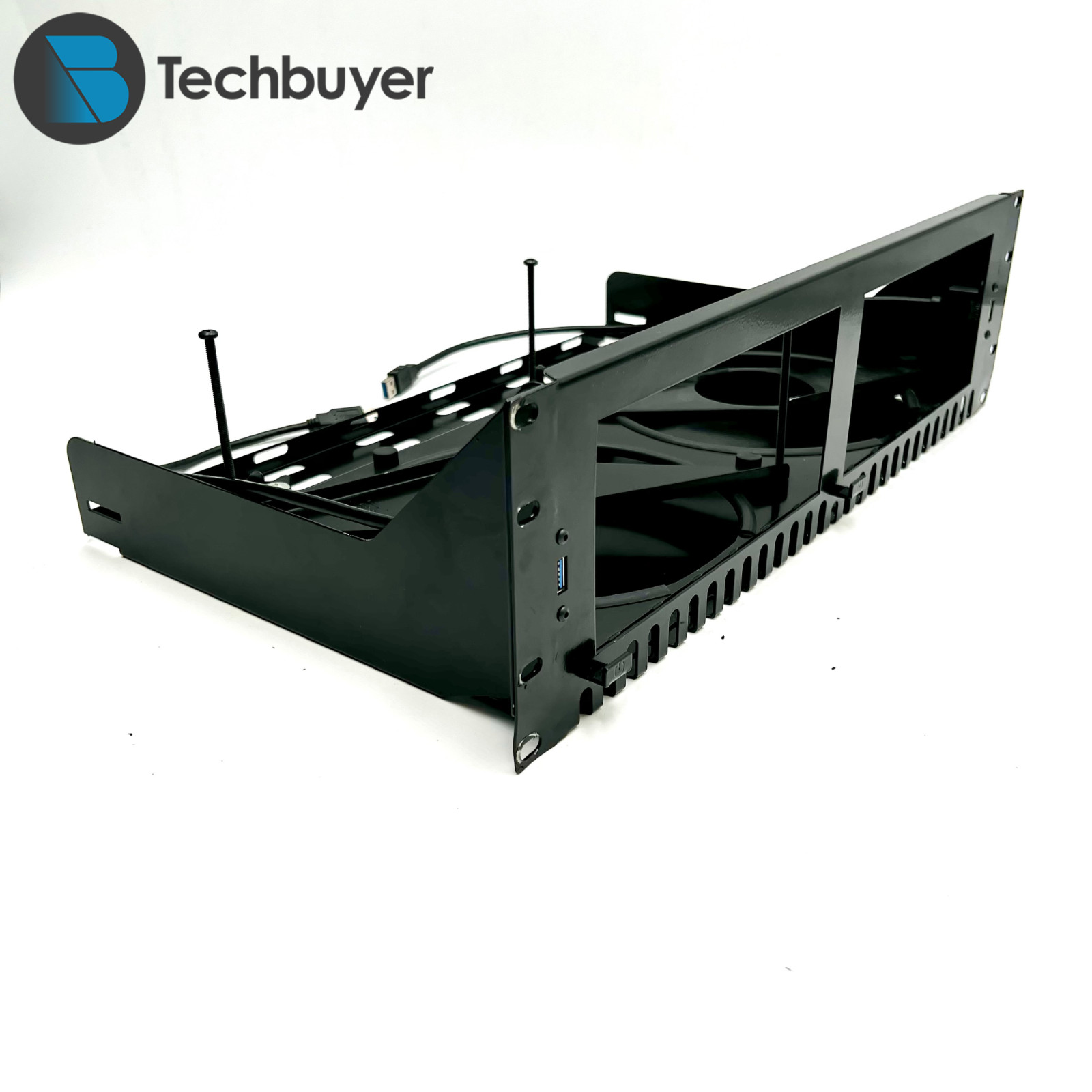 MK1 3U Fixed Mac Studio Rack Mount with USB and Power Add-Ons | USED