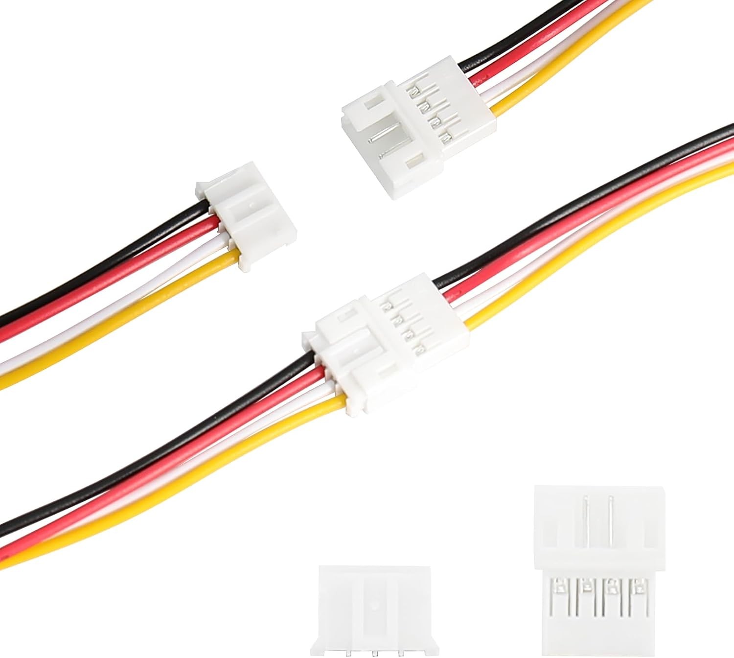 40pcs (20Pairs) JST PH2.0mm 4Pin Mini Micro Male and Female Connection Cable ...