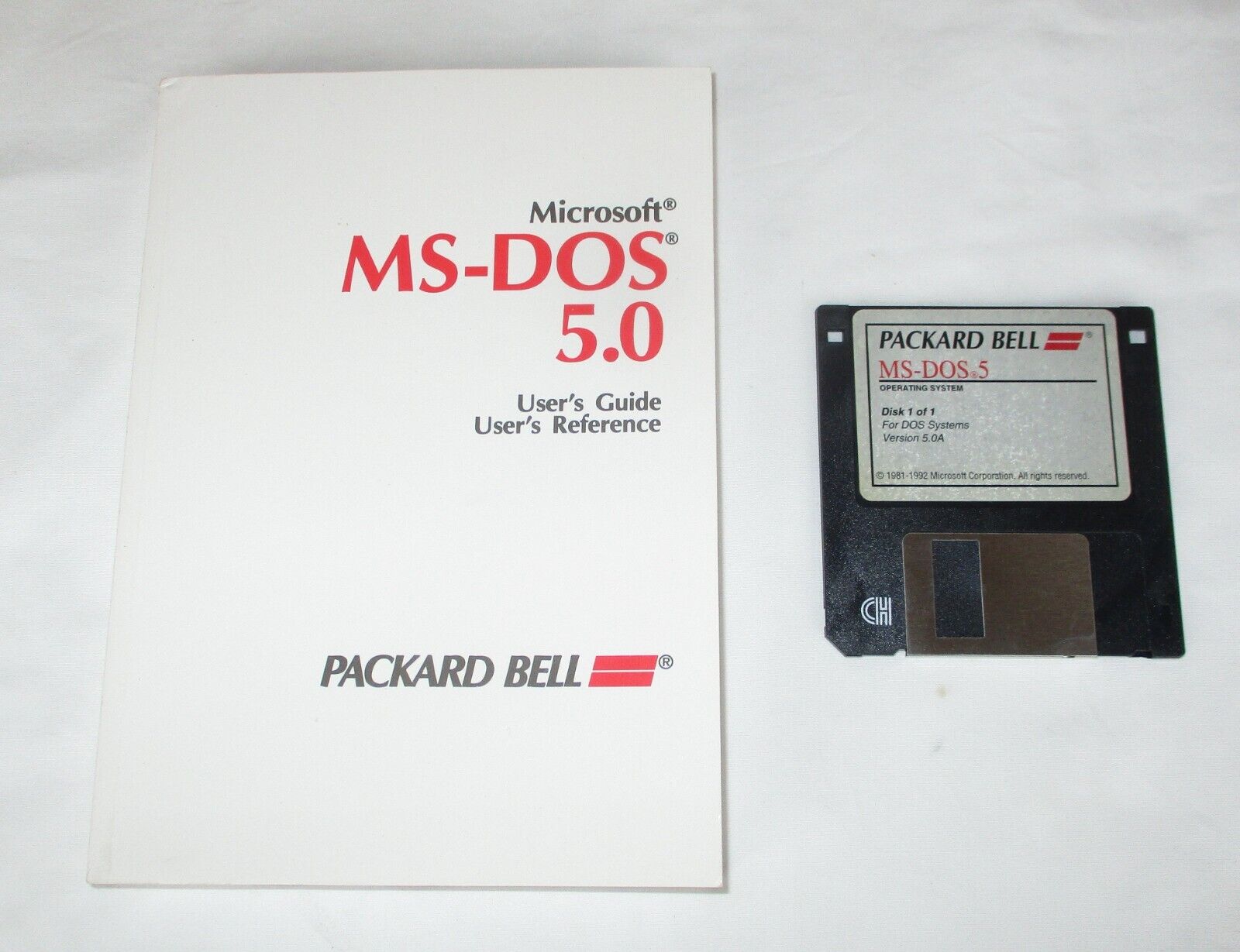 Packard Bell Microsoft MS-DOS 5.0 3.5
