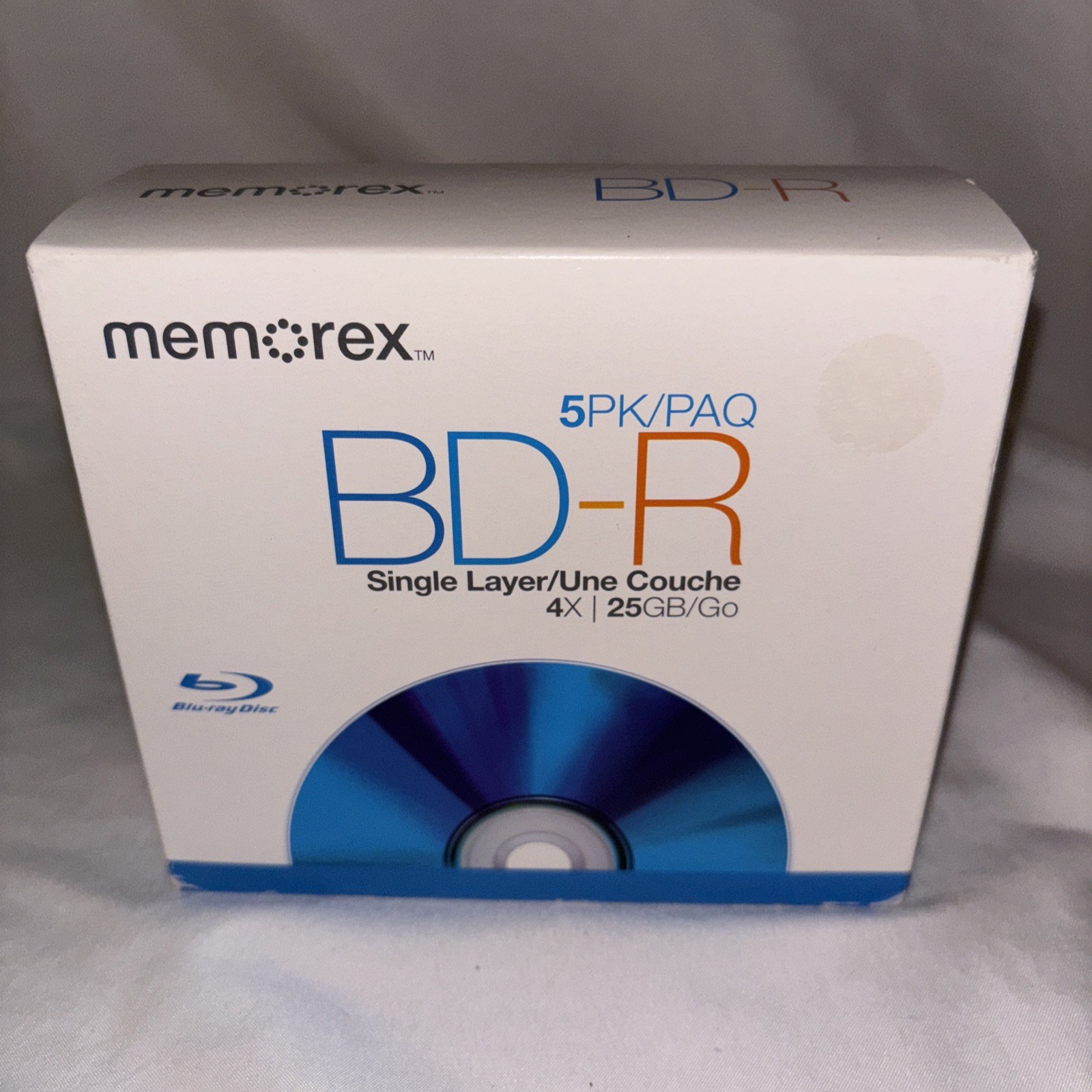 Memorex  BD-R RECORDABLE BLU-RAY DISCS (5PK) 4x 25 GB Single Layer NEW SEALED