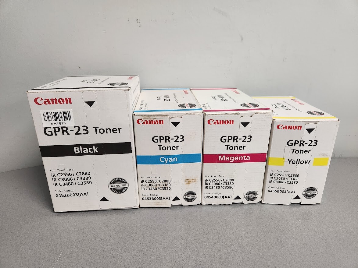 Canon GPR23 Toner Cartridge Set of x4 0452B003, 0453B003, 0455B003, 0454B003 NEW