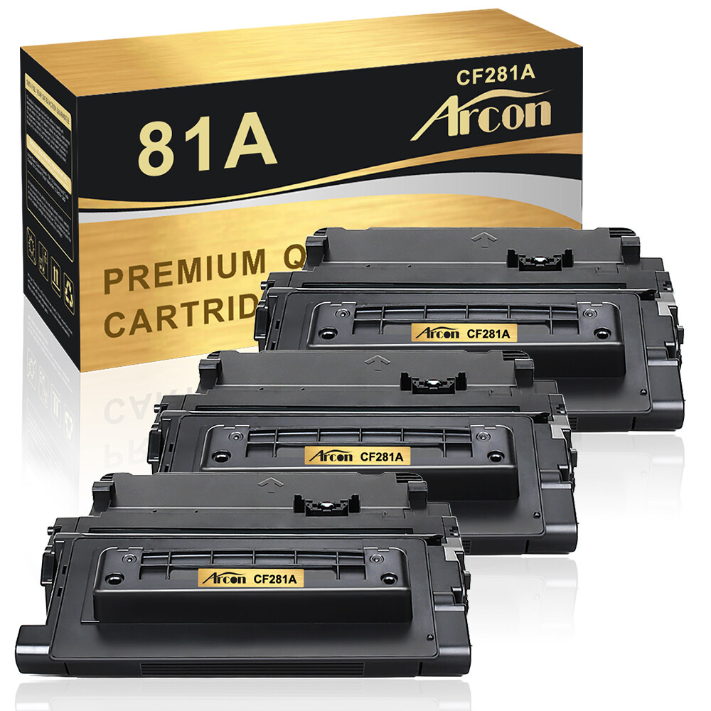 3PK CF281A Toner For HP 81A LaserJet Enterprise M604n M604dn M630h M630dn