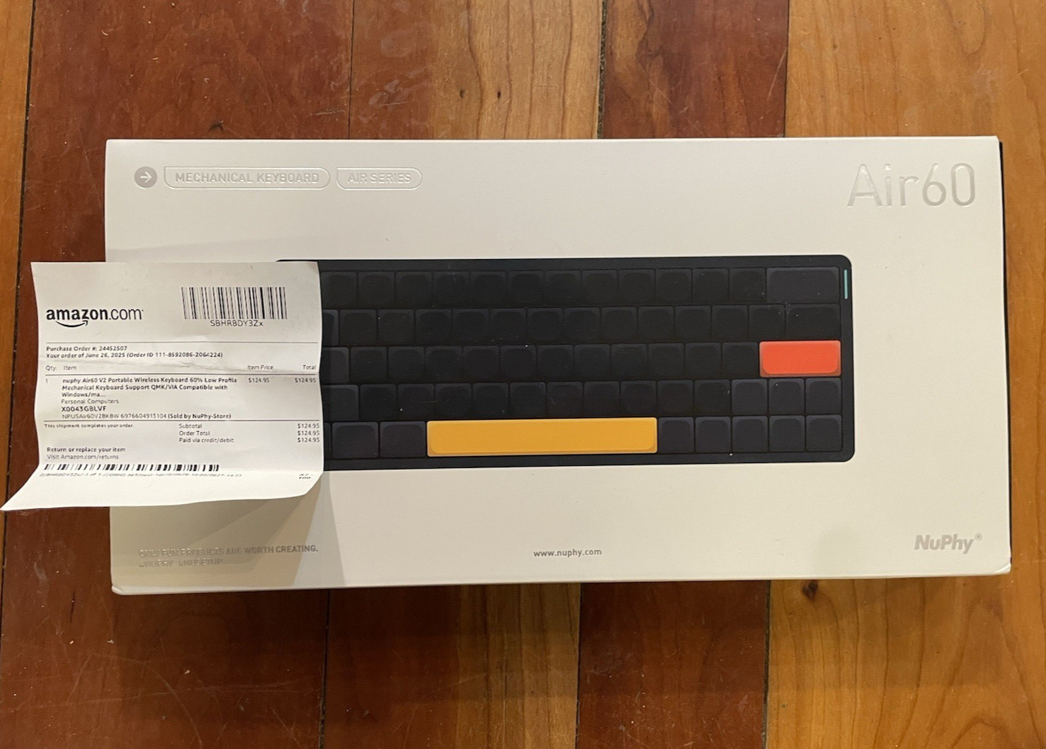 NuPhy Air60 Wireless/Wired Mechanical Keyboard Black English QWERTY