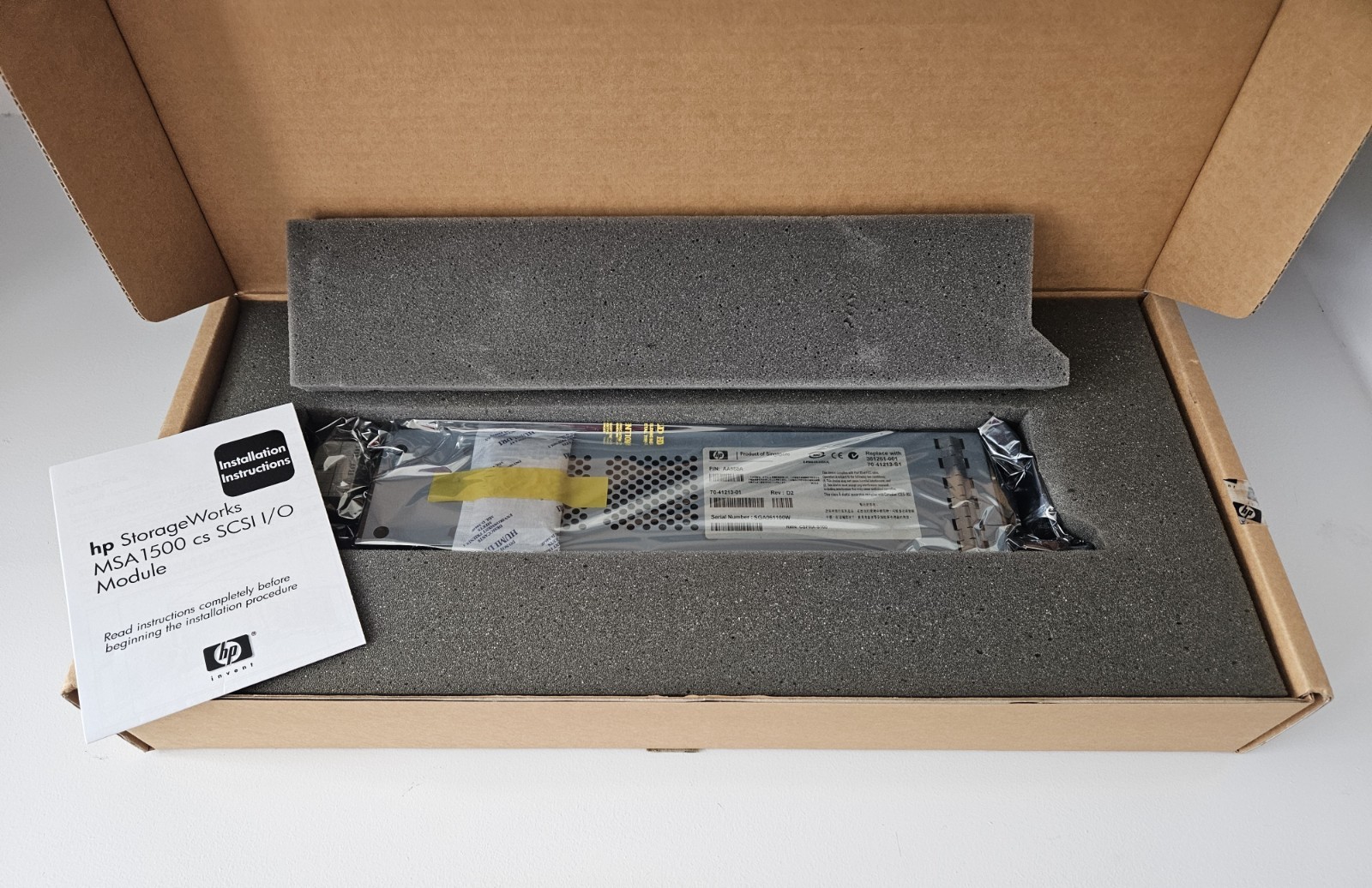 NEW HP StorageWorks MSA1500 Dual Channel SCSI I/O Module AA988A 361261-001