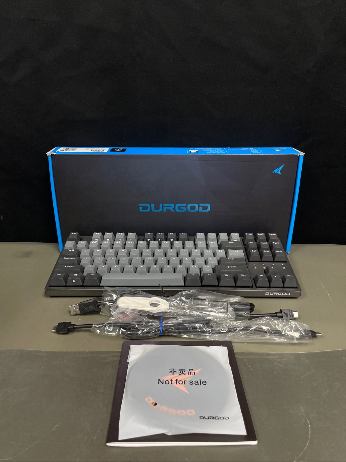 Durgod Taurus K320 TKL Mechanical Gaming Keyboard - 87 Keys, Gray