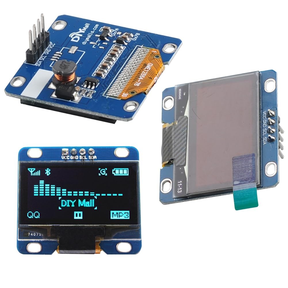 1.3 inch OLED I2C Display Screen 128x64 4pin IIC Address 0x3C Blue