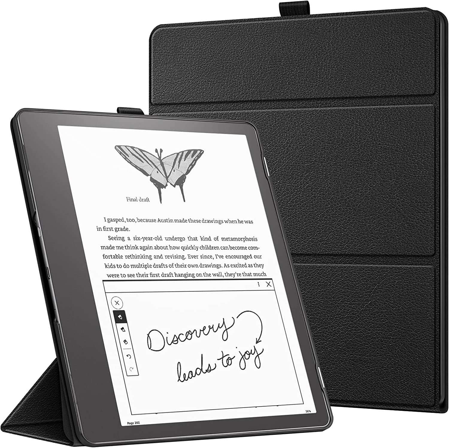 Trifold Case for 10.2" Kindle Scribe (2024/2022 Release) Foldable Stand Cover
