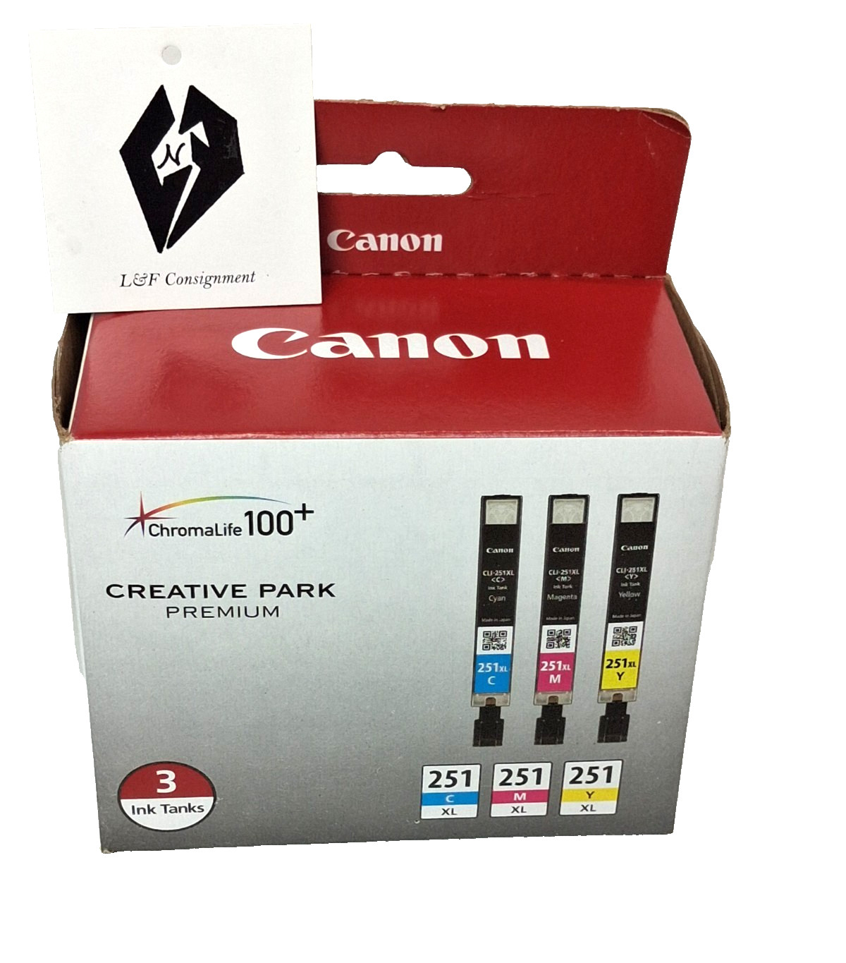 Canon 3 Pk. Chroma Life  110+ Creative Park Premium CL1-25 1XL Color Ink Tanks