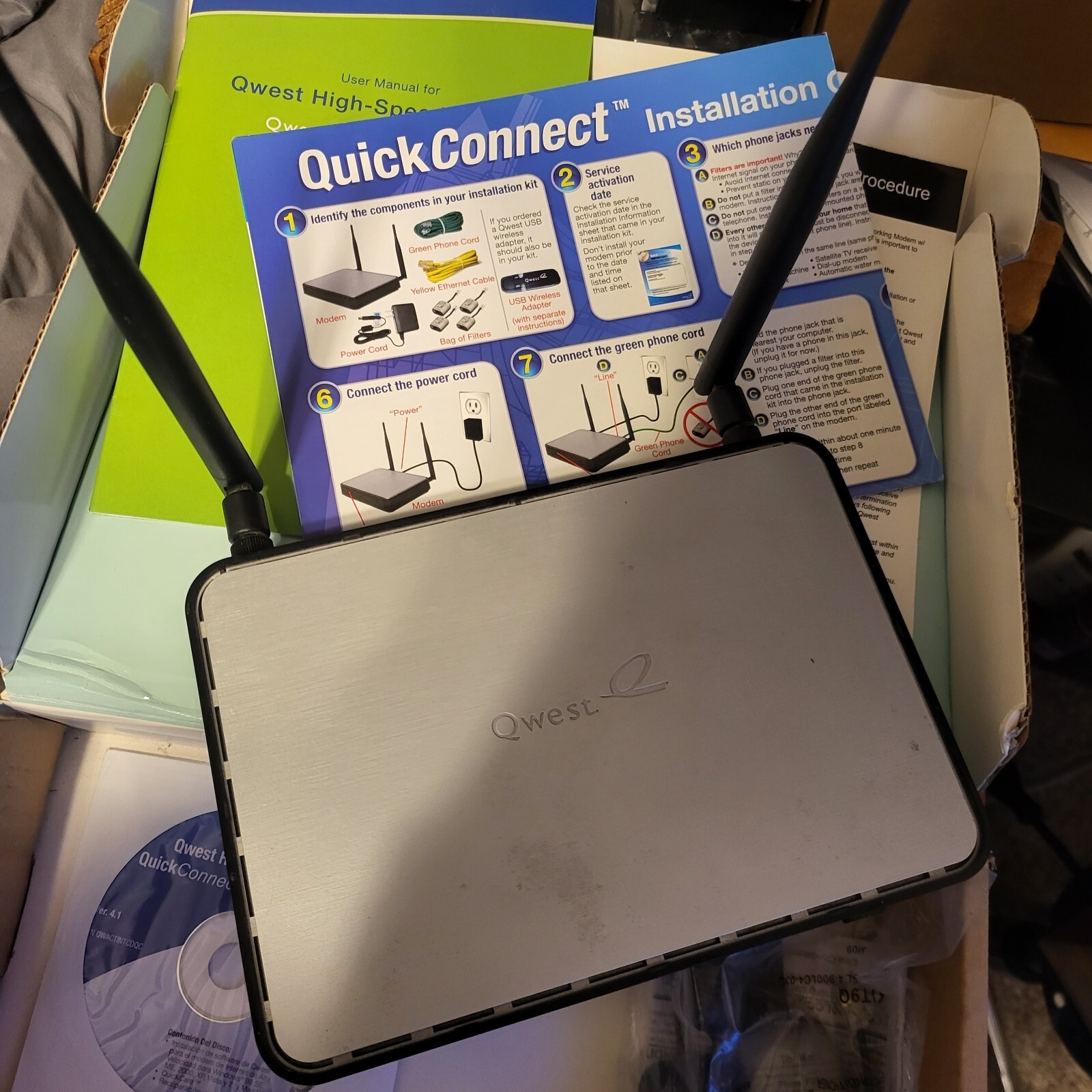 Actiontec Q1000 4-Port Gigabit Wireless N Router
