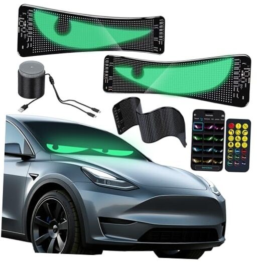Devil Eyes Light for Cars – 13.8''x3.9'' LED Eyes for Car Windshield | Perfect 
