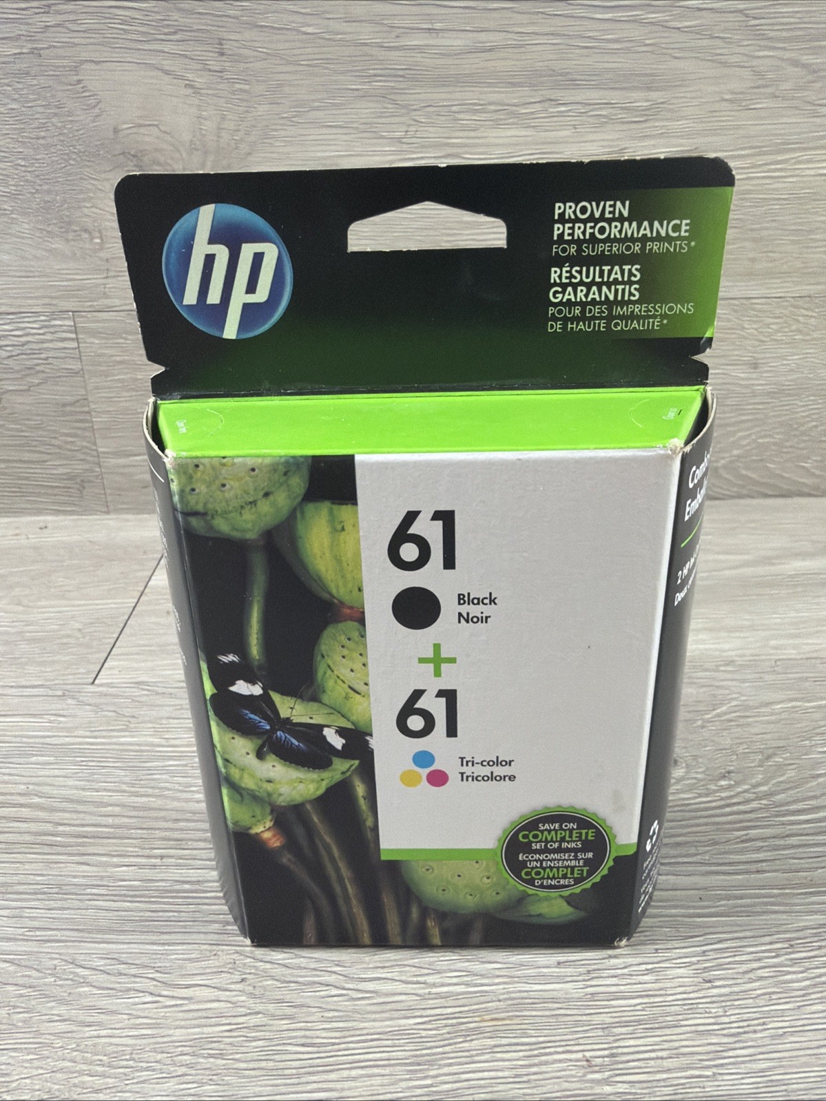 Genuine HP 61 Black & Color Ink Cartridges Combo Set CR259FN Sealed EXP 2017