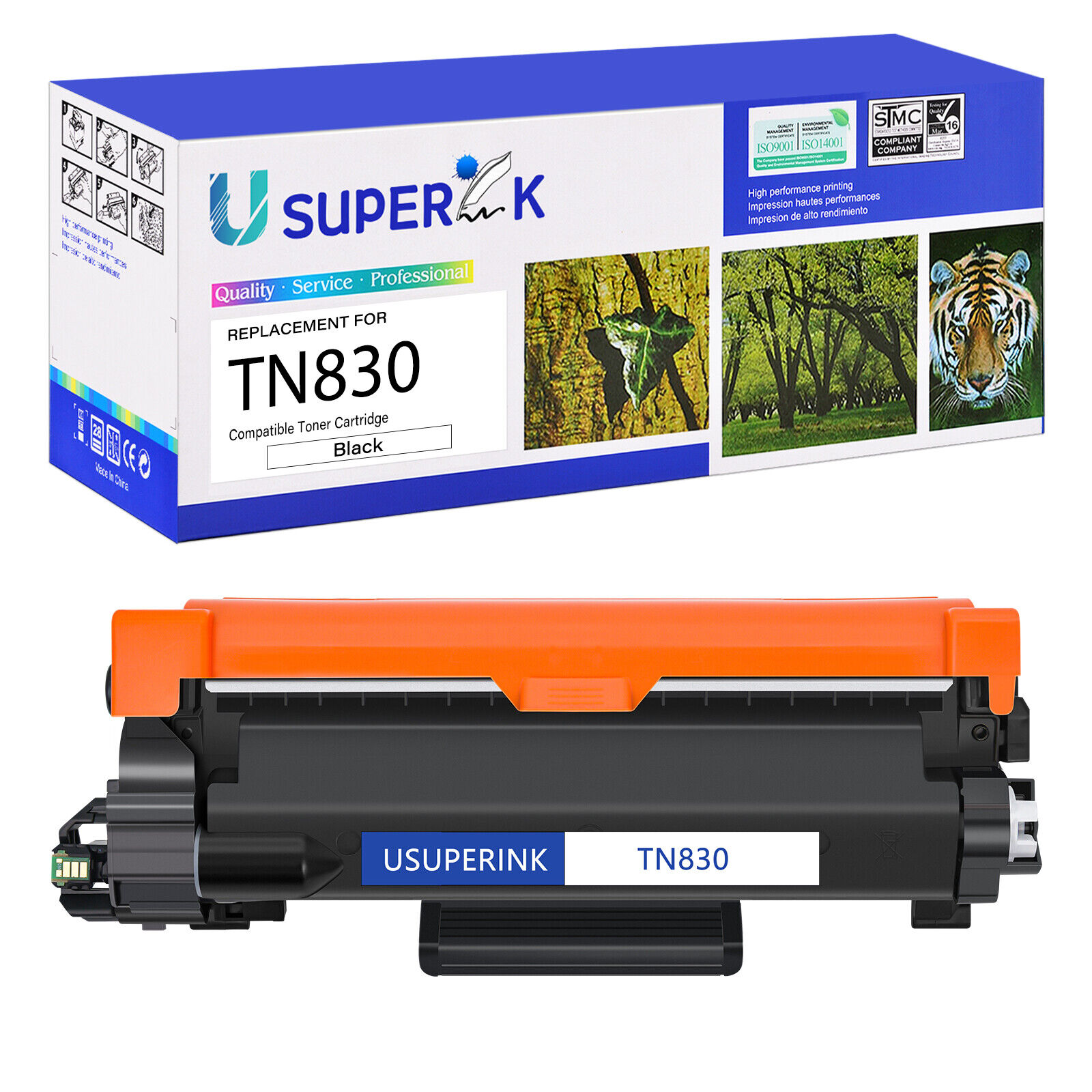 1-4PK TN830 TN-830XL Toner Cartridge for Brother DCP-L2647DW HL-L2400D HL-L2405W