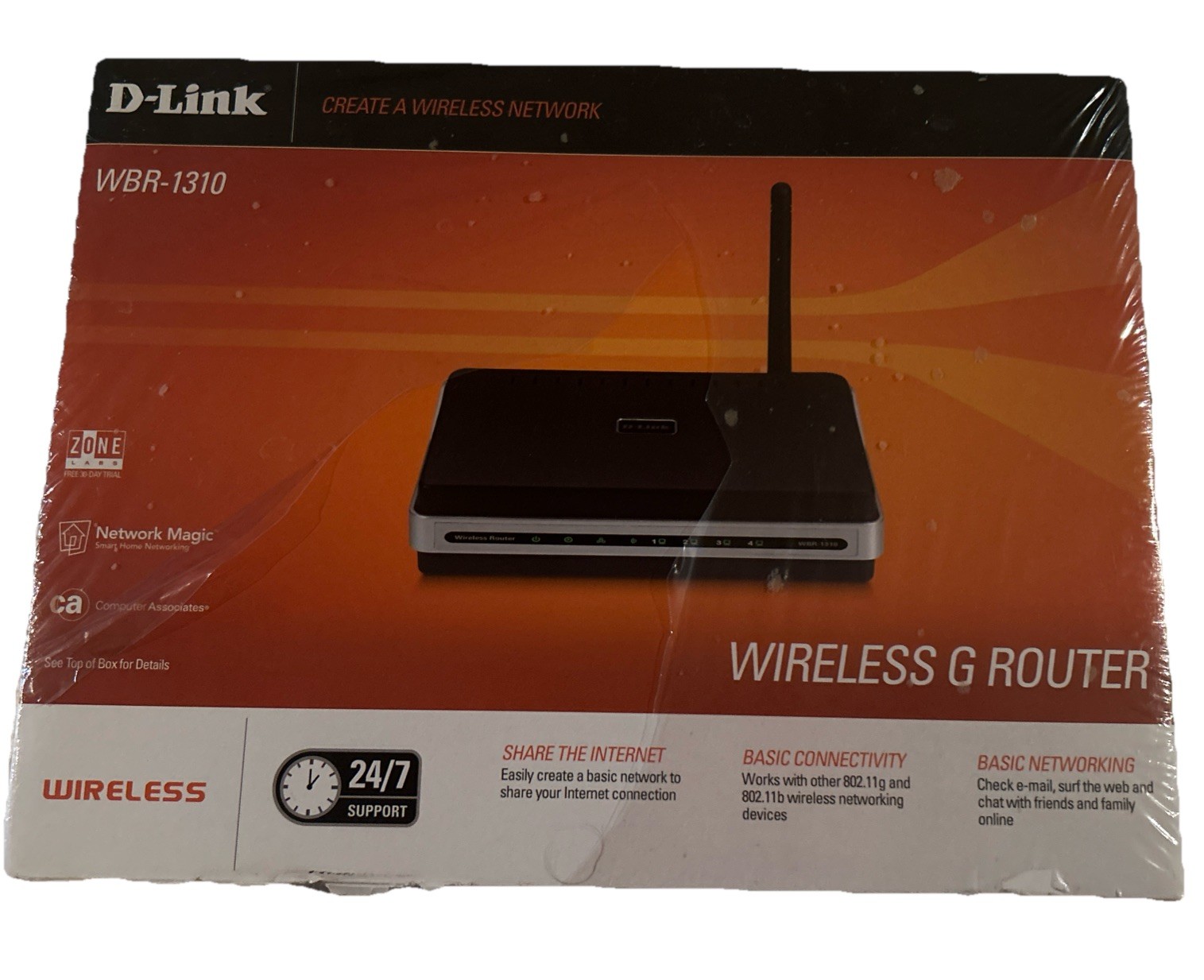 D-Link WBR-1310 Wireless G Router - Sealed- Original Package READ 