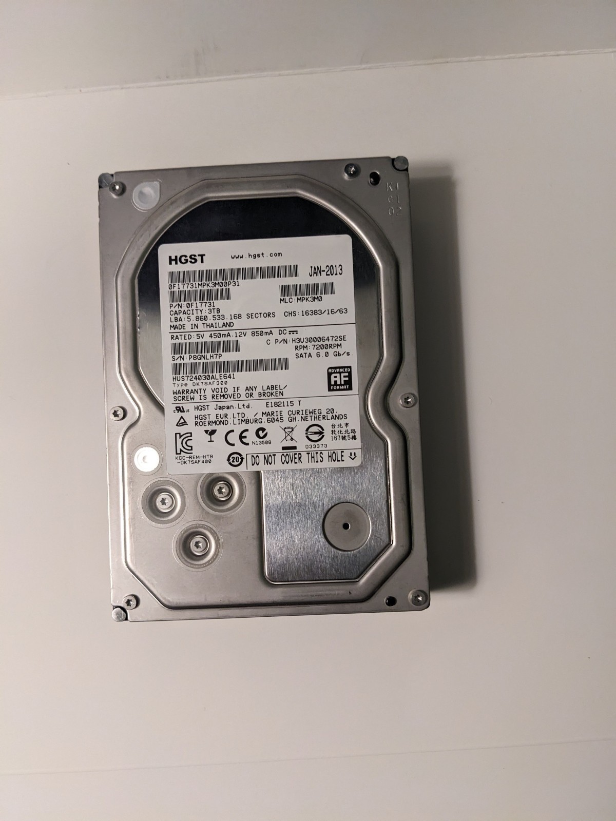 hitachi 3tb sata