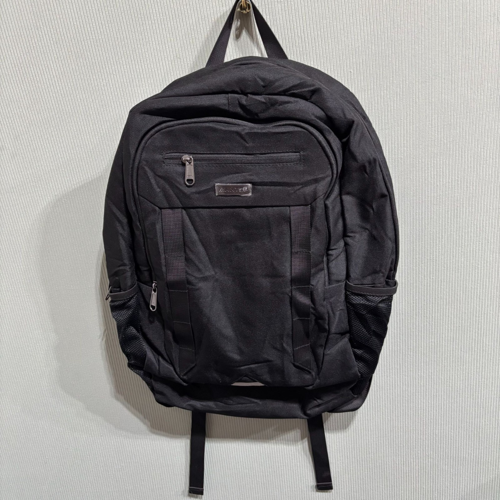 Black Maxtop Multifunction Laptop Backpack With Usb Charging Port