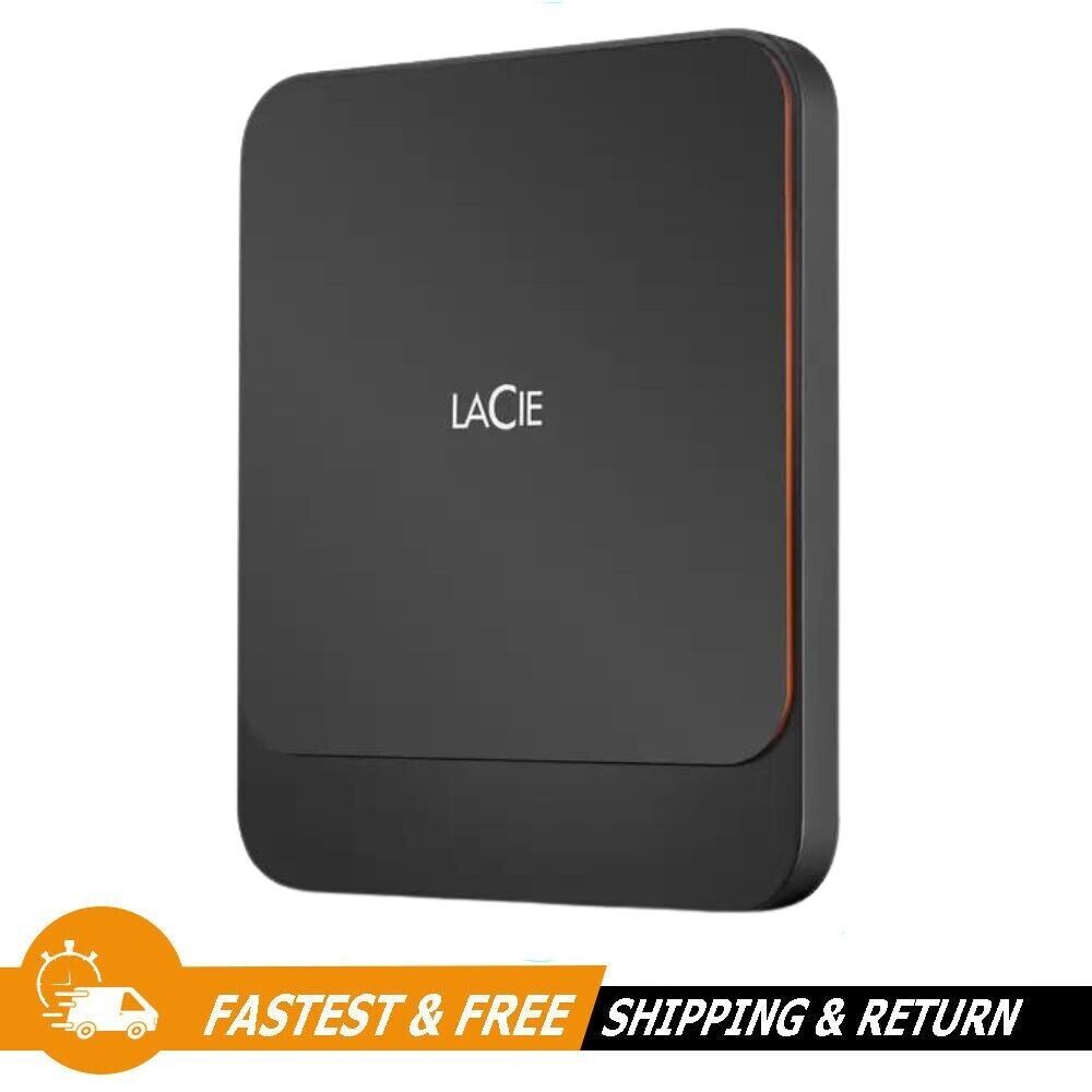 LaCie 1TB SSD USB 3.1 Type-C Portable External Hard Drive (STHK1000800-RC)