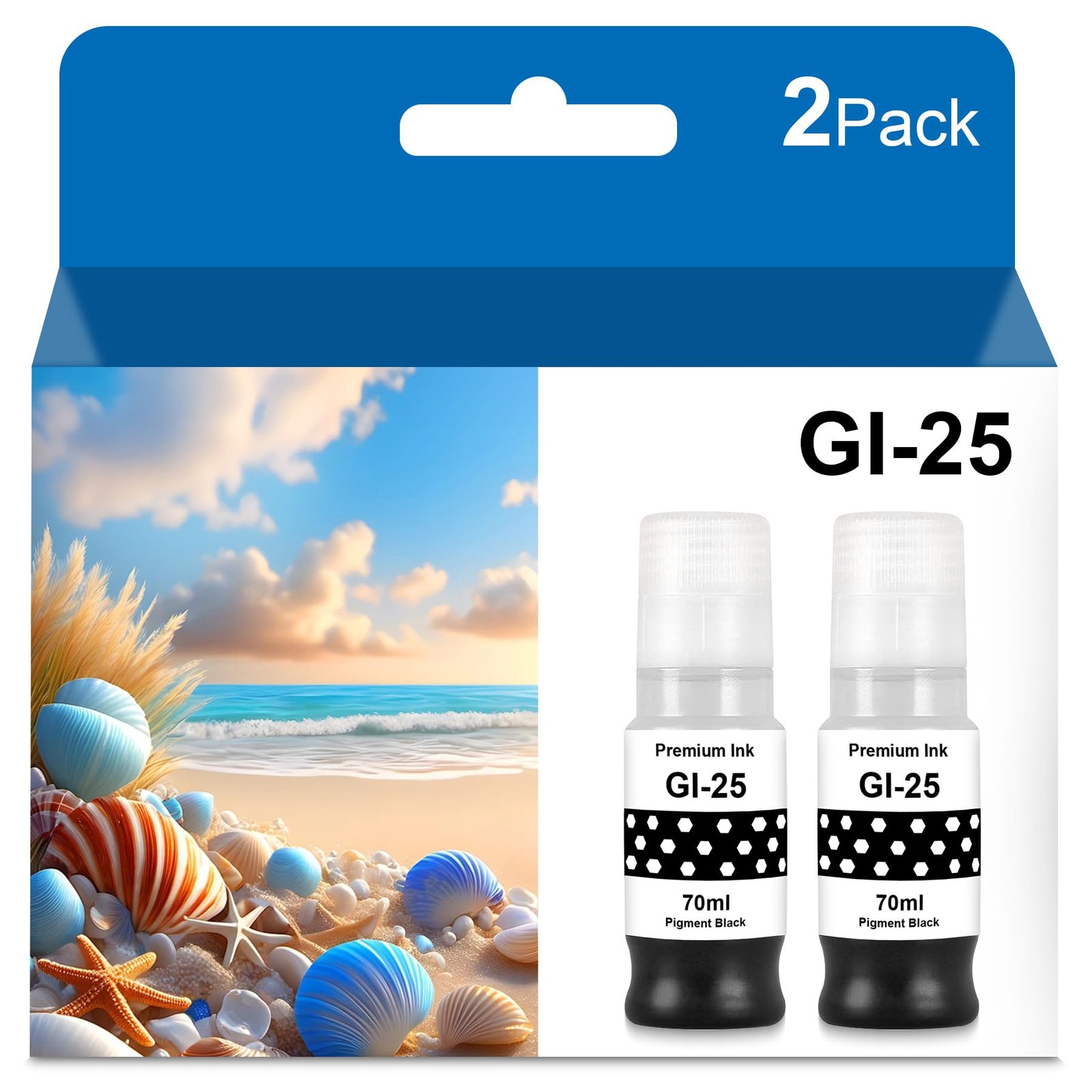 Compatible GI-25 Black Ink Bottle for Ink Bottles GX2020 for GX1020 Ink BK
