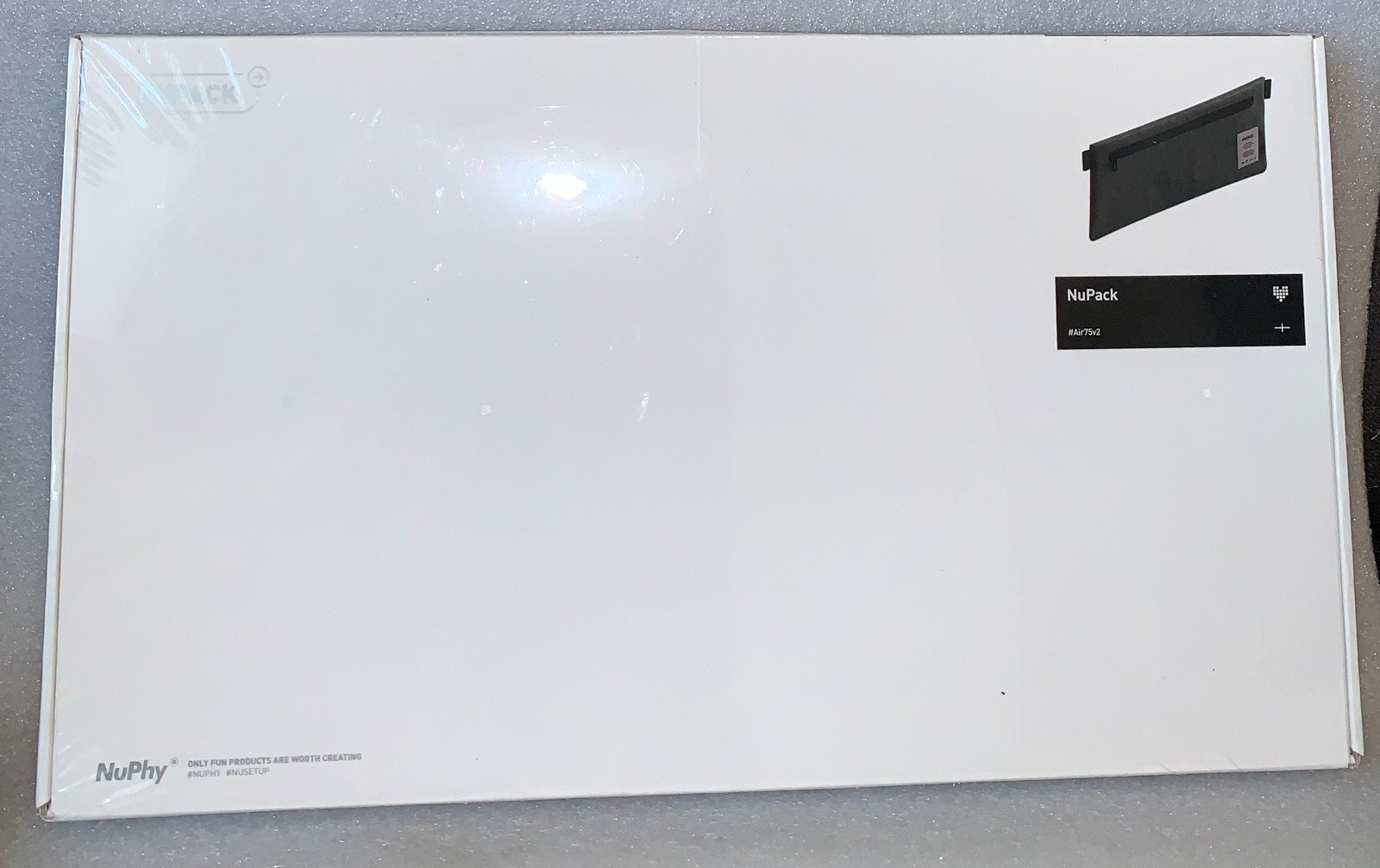 NuPhy NuPack Keyboard Carrying Case Air60/75 Marble White NEW SEALED