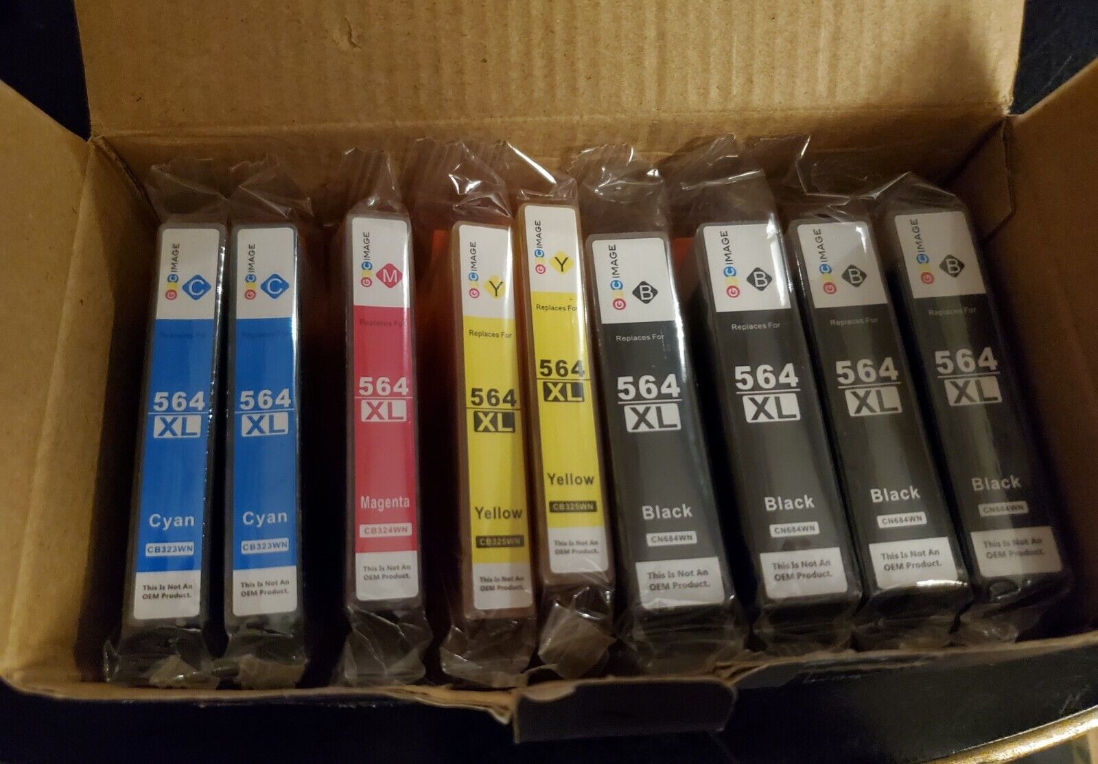 GPC Image Ink Cartridge 564XL 9 Cartridges Black, Magenta, Yellow, Cyan Sealed