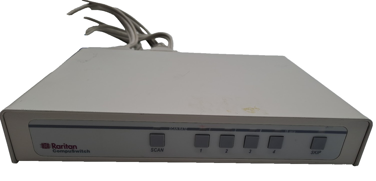 Raritan CompuSwitch Four Port Single or Multi User Desktop KVM Switch CS4