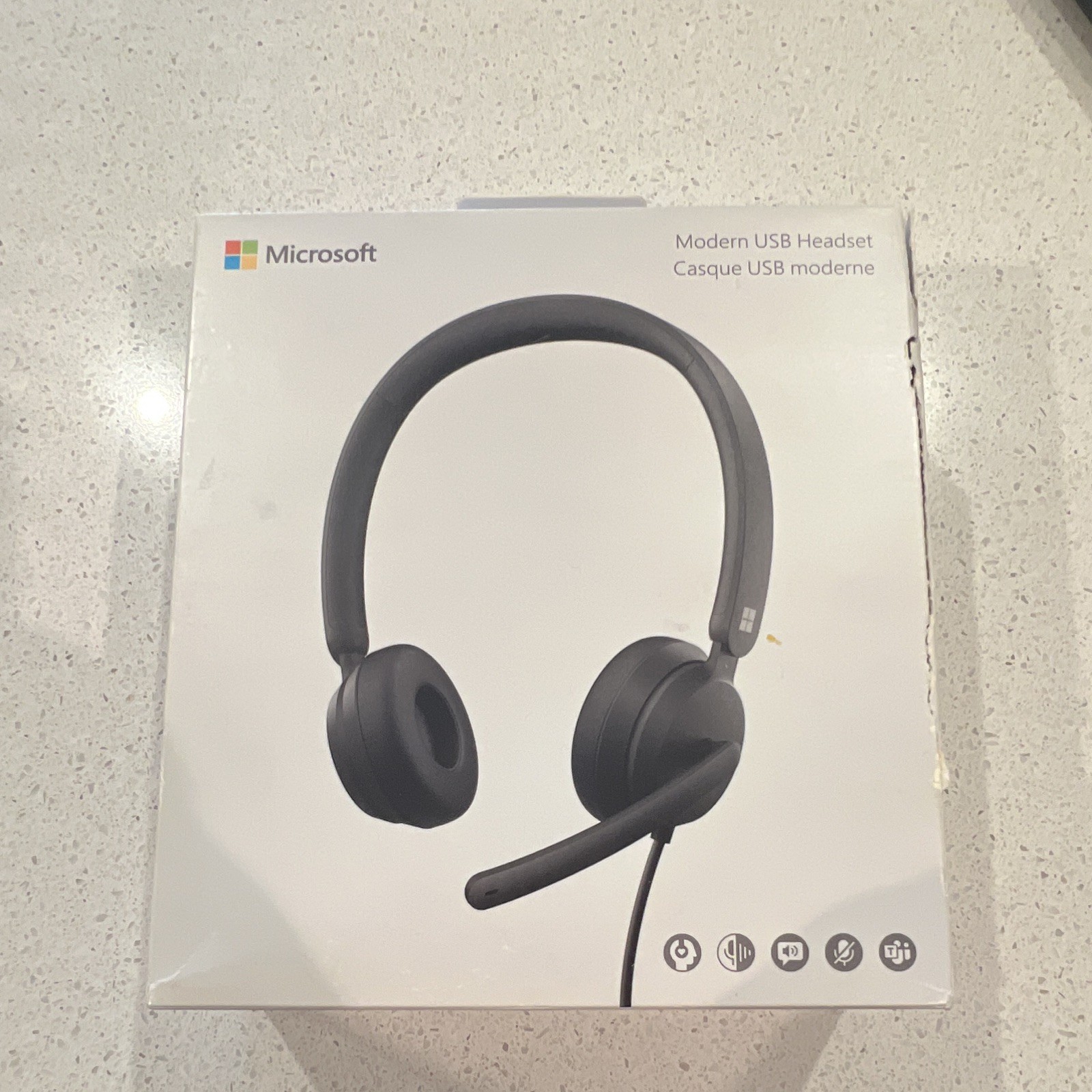 Microsoft Modern USB Headset with Microphone Open Box Never Used
