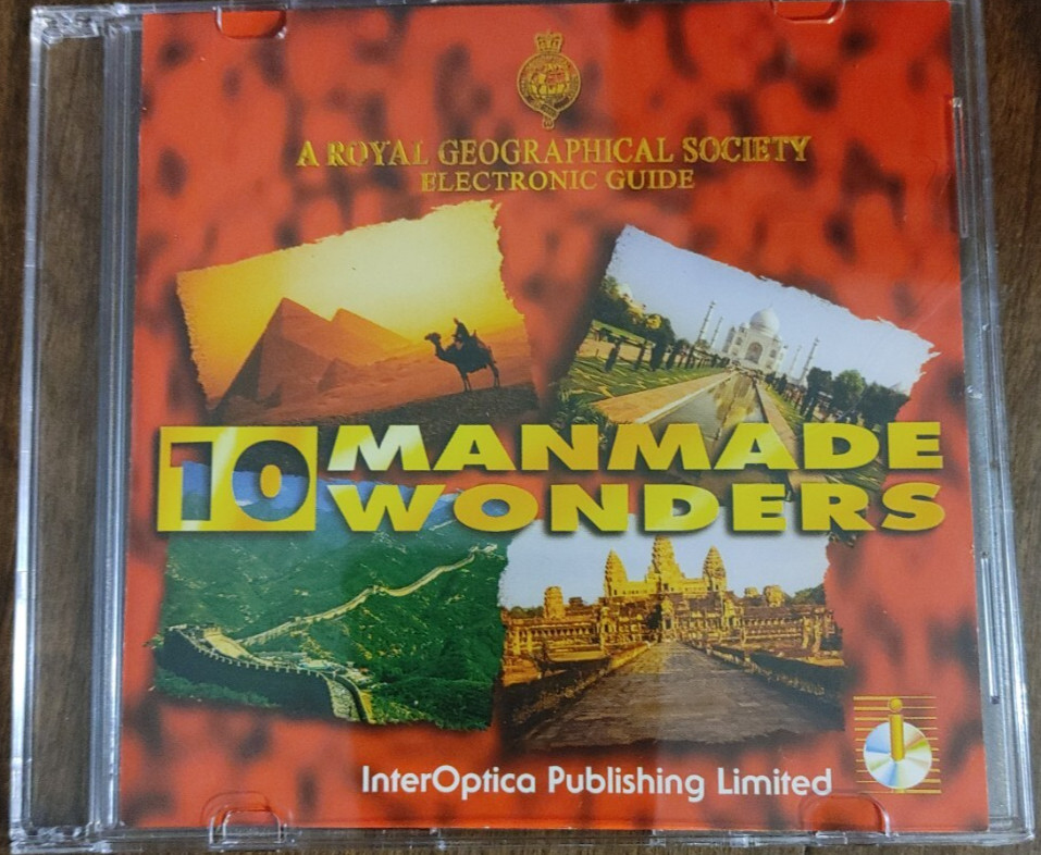 A Royal Geographical Society Electronic Guide 10 Man-Made Wonders PC CD Rom