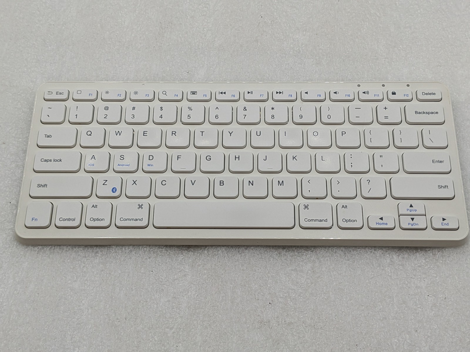 Anker A7721 White Ultra Compact Slim Profile Wireless Bluetooth Keyboard Free SH