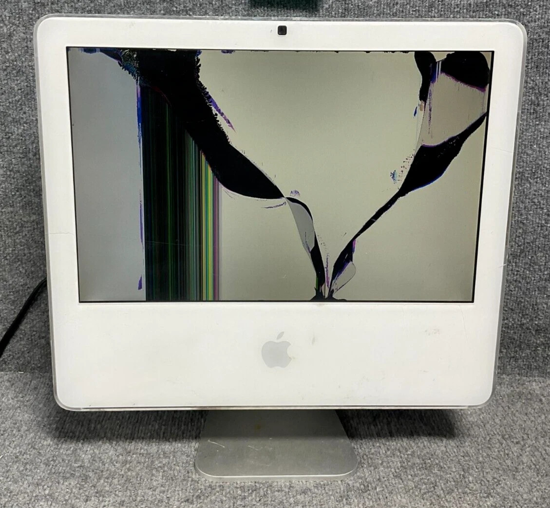 Vintage Apple iMac 18 White All-in-One Desktop Monitor For Parts