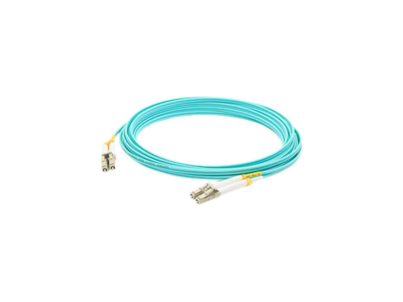 AddOn 10m Laser Optimized Multi-Mode fiber (LOMM) Duplex LC/LC OM4 Aqua Patch Ca