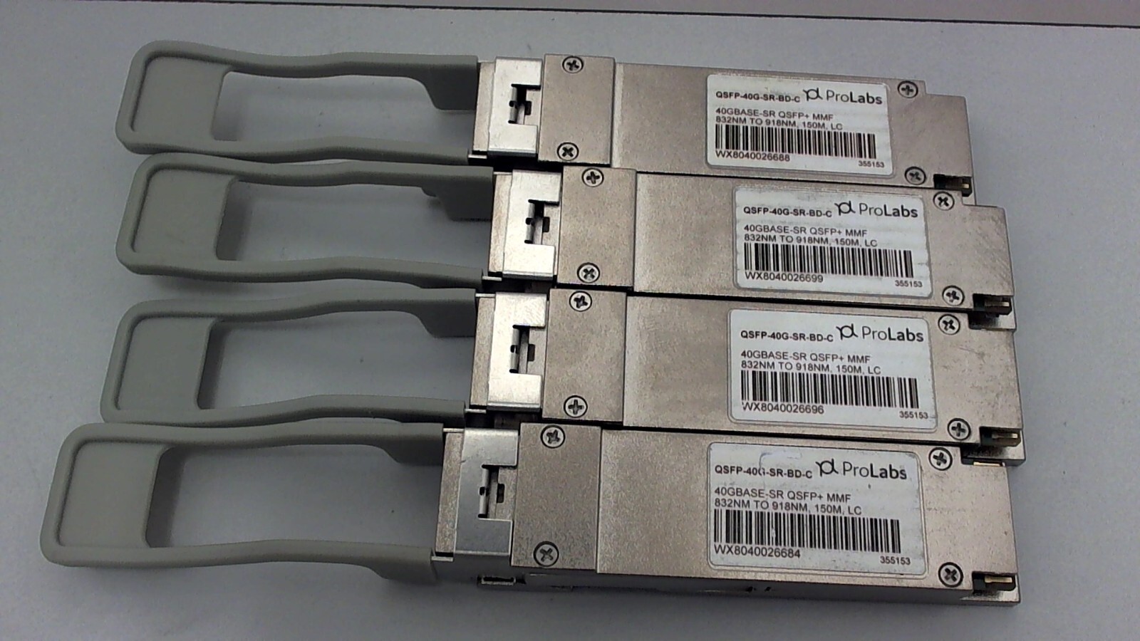 Prolabs  QSFP-40G-SR-BD-C  Transceiver,lot of 4