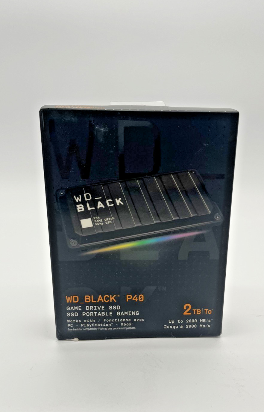 WD _BLACK P40 2TB Game Drive USB 3.2 Gen 2x2 External SSD