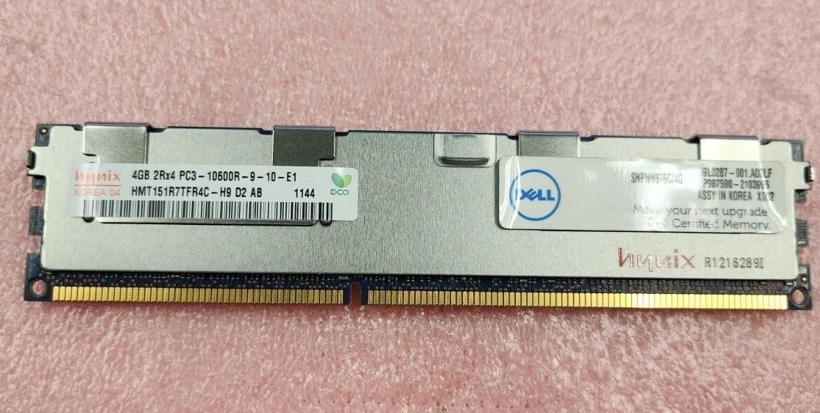 Hynix  4GB PC3/PC3L  10600R Server  Memory  HMT151R7/HMT351R7****-H9