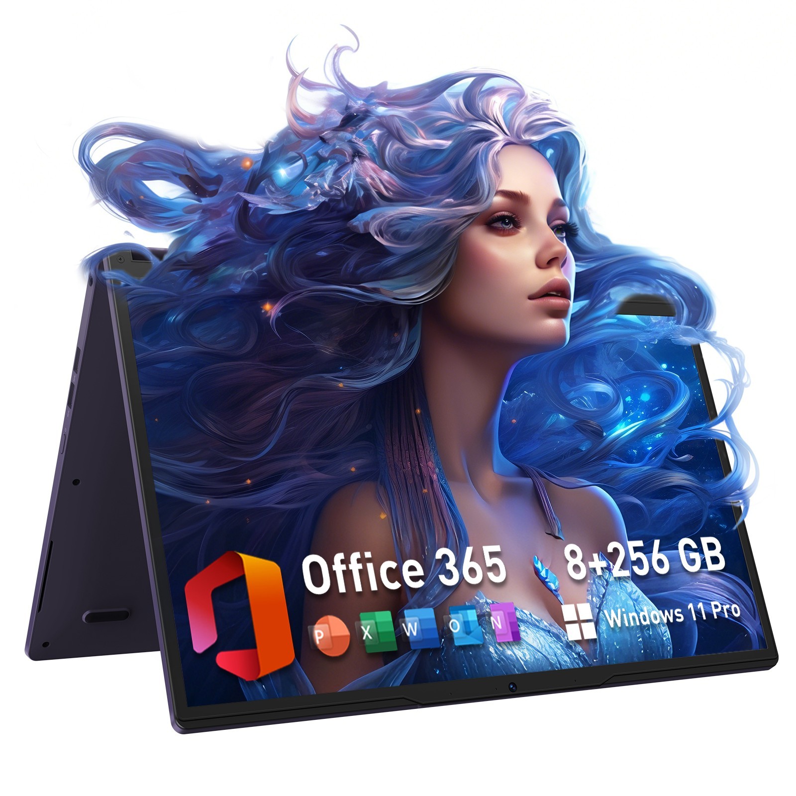 15.6" Touchscreen Laptop/Tablet PC 8+256GB Windows 11 Pro intel Core 8100Y