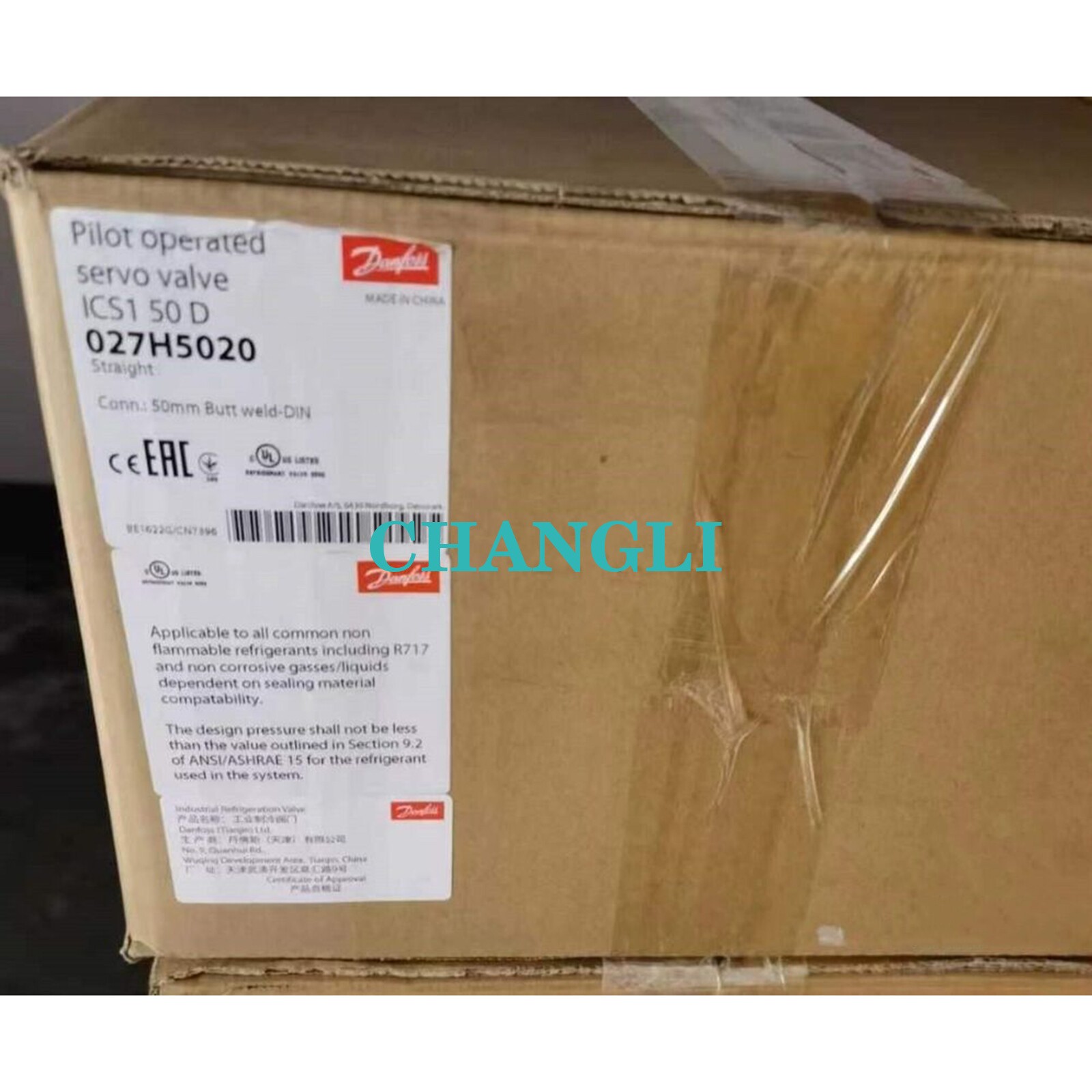 1PCS Danfoss ICS1 50 D 027H5020 solenoid valve new via FedEx or DHL