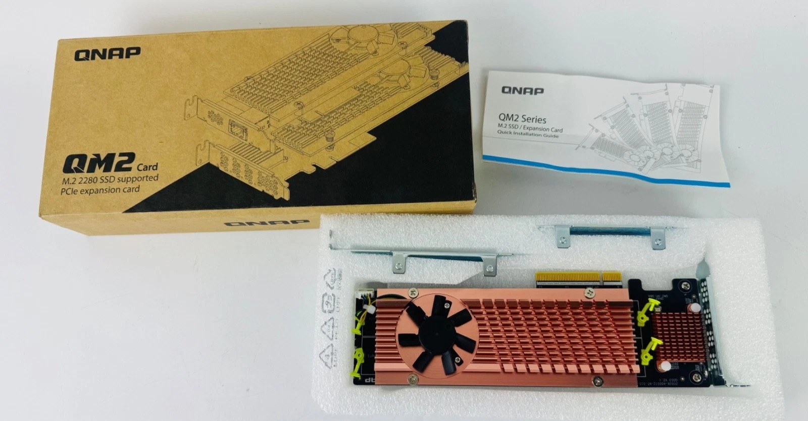 QNAP QM2-4P-384A Quad M.2 PCIe 2280 SSD Expansion Card