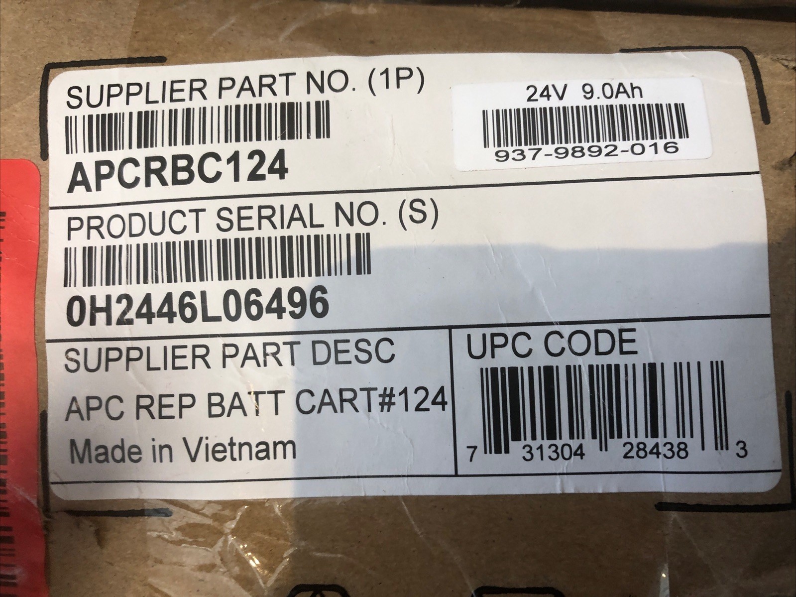 SafeAMP UPS 9Ah, 24VDC VRLA Battery Replace APC Models RBC124 and RBC123.