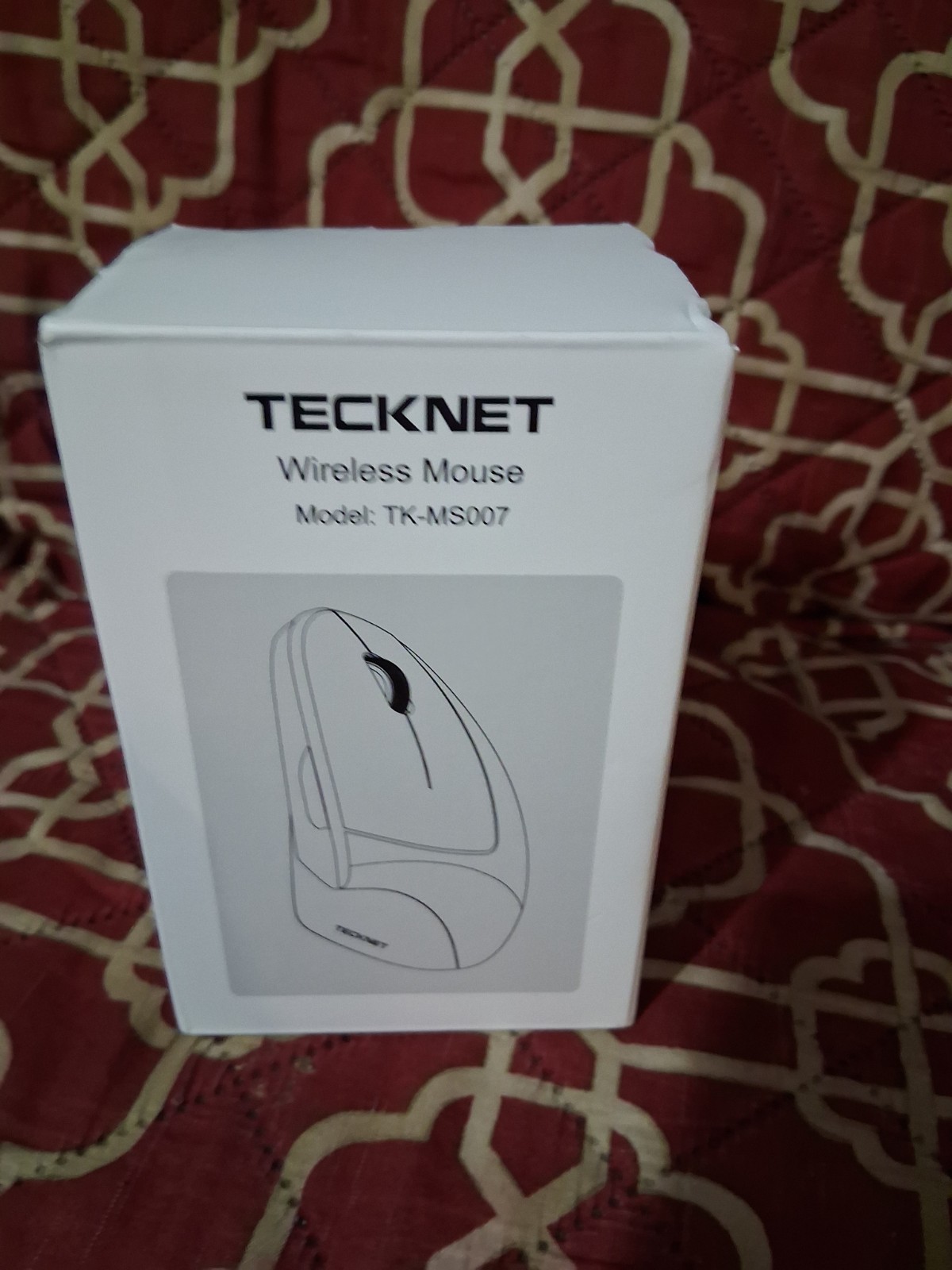 TeckNet Wireless Vertical Mouse Optical Ergonomic Black TK-MS007